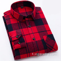 Camicia alla moda in flanella di cotone 100%.